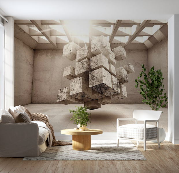 3D Illusion Wallpaper Wall Mural - Prison Of The Space 39"Wx27"H