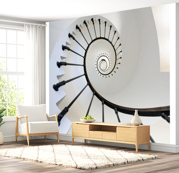 3D Illusion Wallpaper Wall Mural - Stairs To The Sky