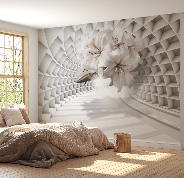 3D Illusion Wallpaper Wall Mural - Surreal Tunnel