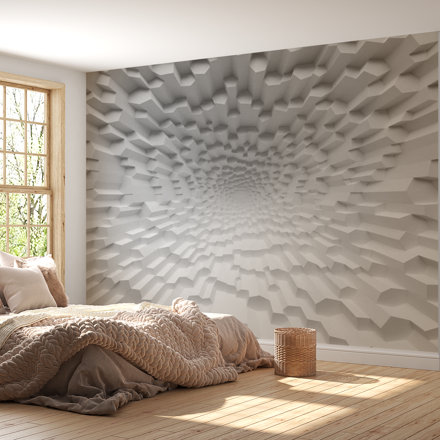 3D Illusion Wallpaper Wall Mural - The Abyss Of Oblivion 39"Wx27"H