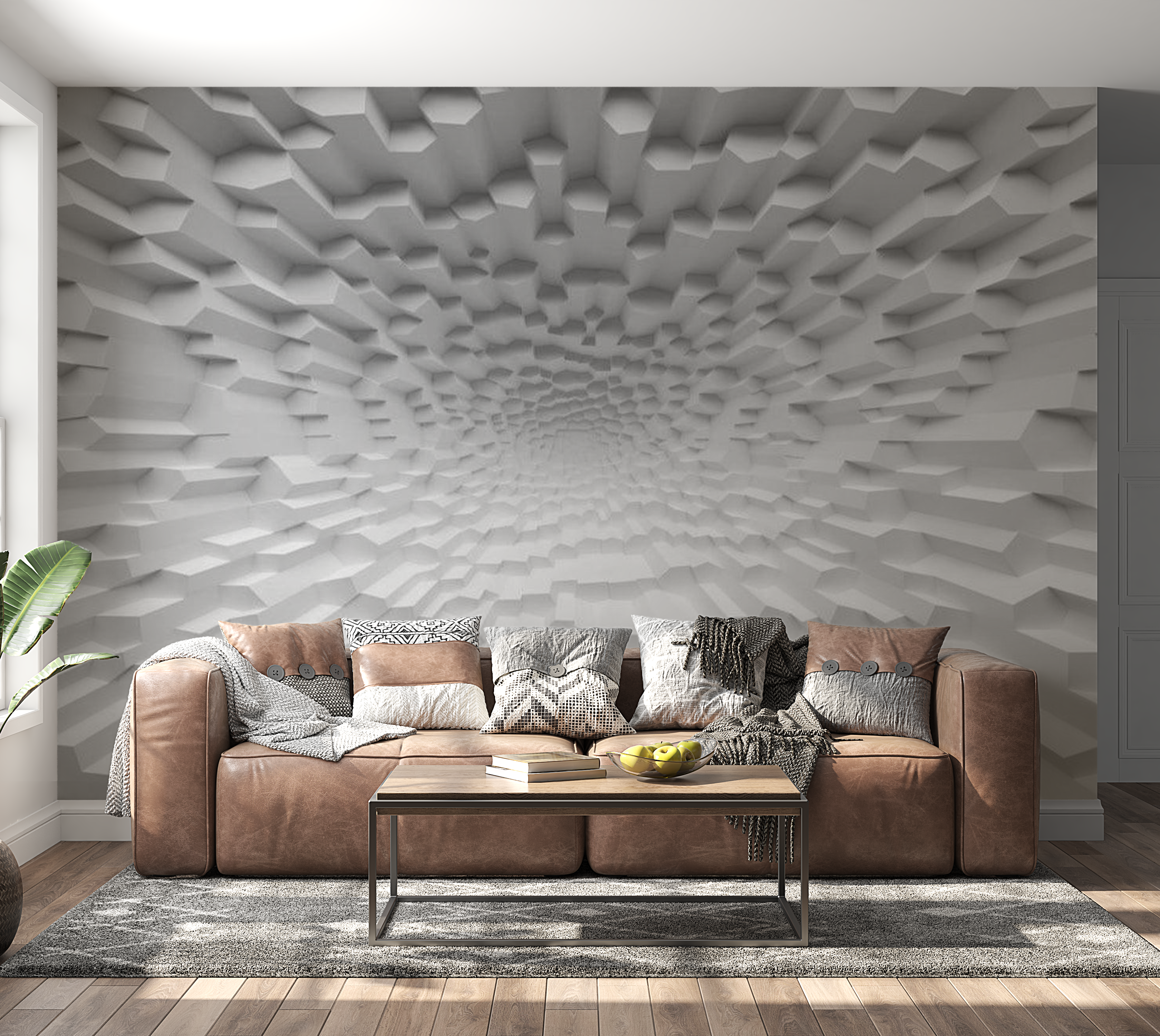 3D Illusion Wallpaper Wall Mural - The Abyss Of Oblivion 39"Wx27"H