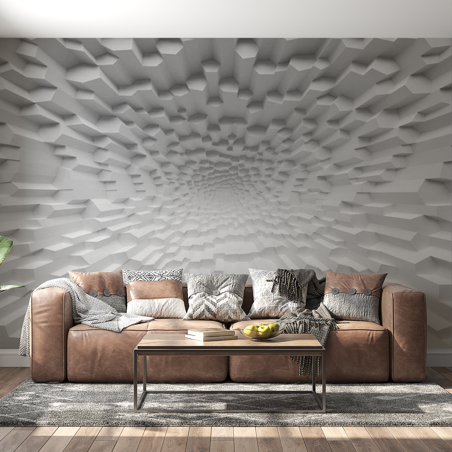 3D Illusion Wallpaper Wall Mural - The Abyss Of Oblivion 39"Wx27"H