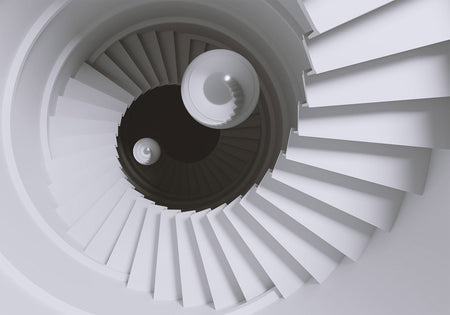 3D Illusion Wallpaper Wall Mural - Time Tunnel