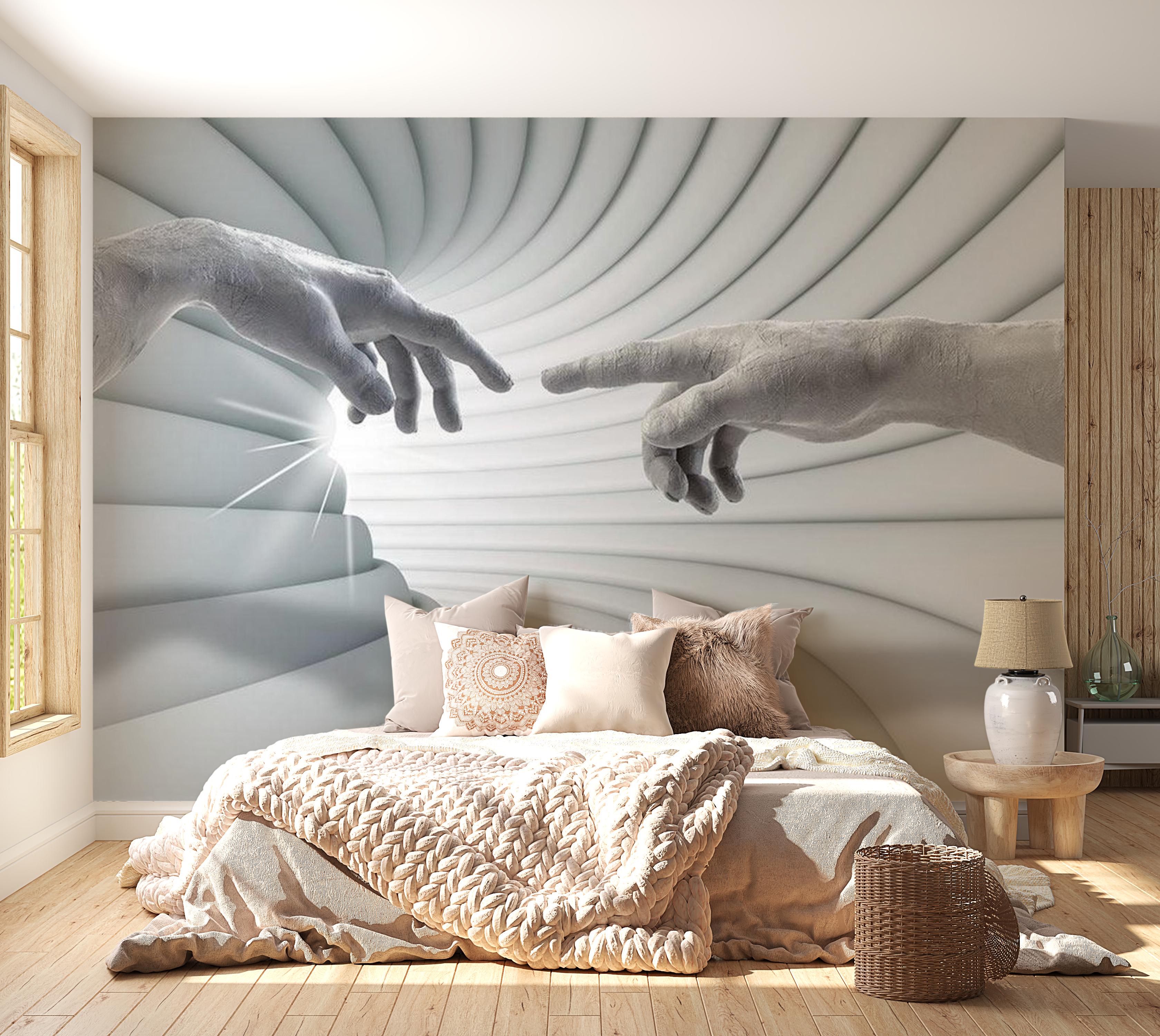 3D Illusion Wallpaper Wall Mural - Touch Of The Light