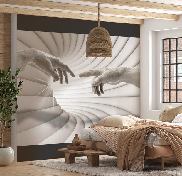 3D Illusion Wallpaper Wall Mural - Touch