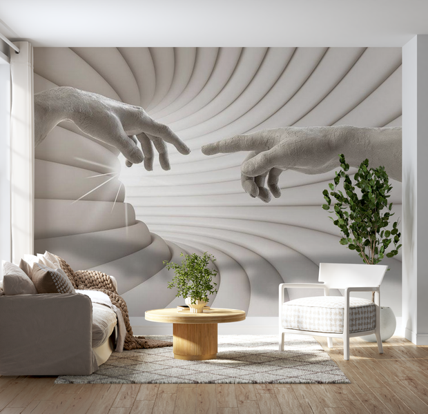 3D Illusion Wallpaper Wall Mural - Touch 39"Wx27"H