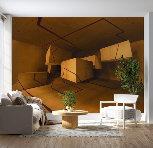 3D Illusion Wallpaper Wall Mural - Trail 39"Wx27"H