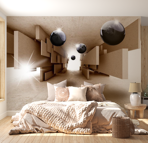 3D Illusion Wallpaper Wall Mural - Underground Vision