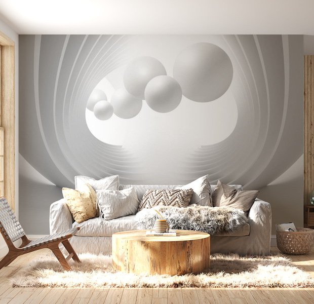 3D Illusion Wallpaper Wall Mural - Urban Gate