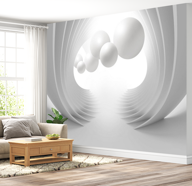 3D Illusion Wallpaper Wall Mural - Gate Of Modernity 39"Wx27"H