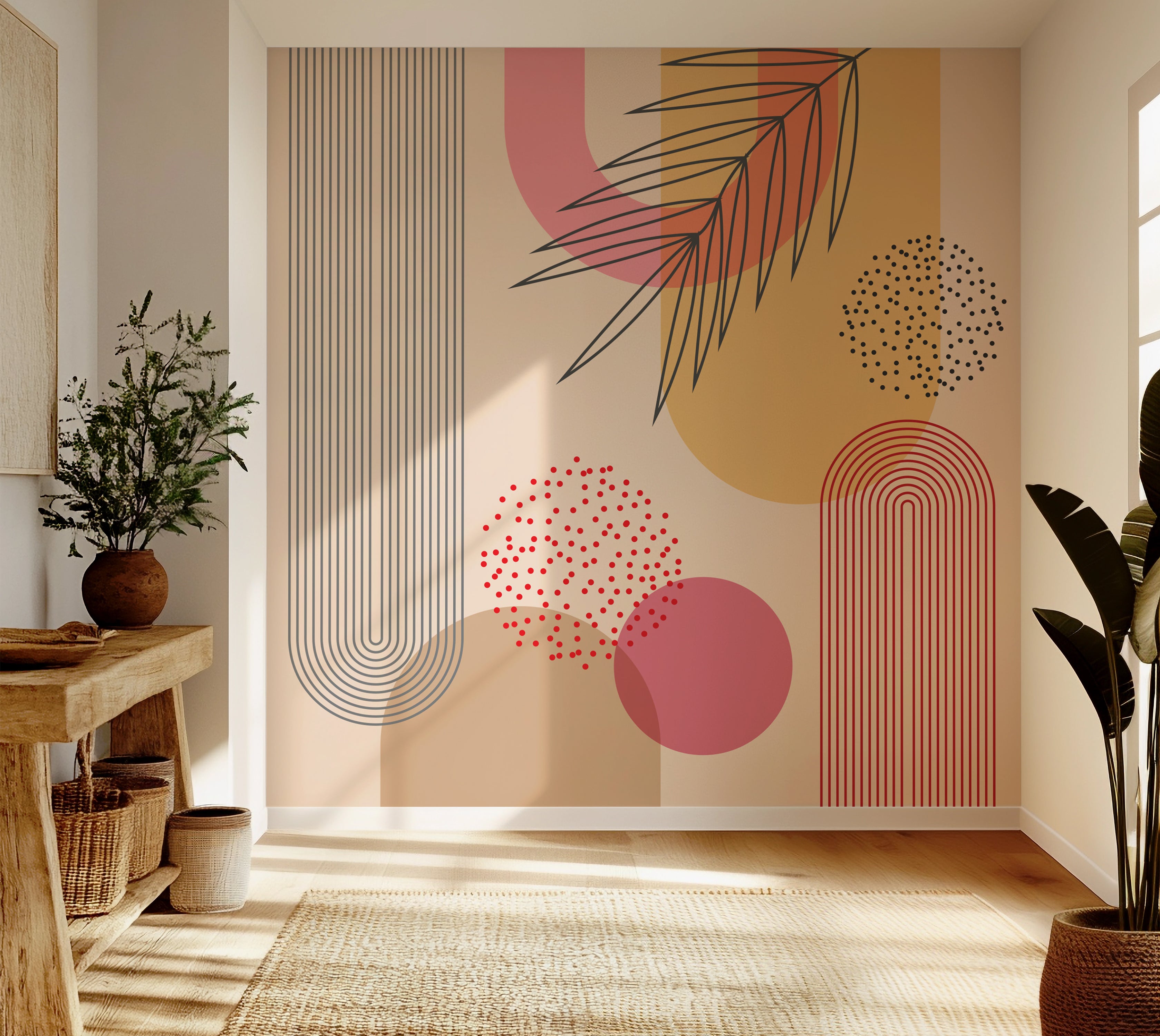 Premium Wallpaper Wall Mural - Mid Century Geometric