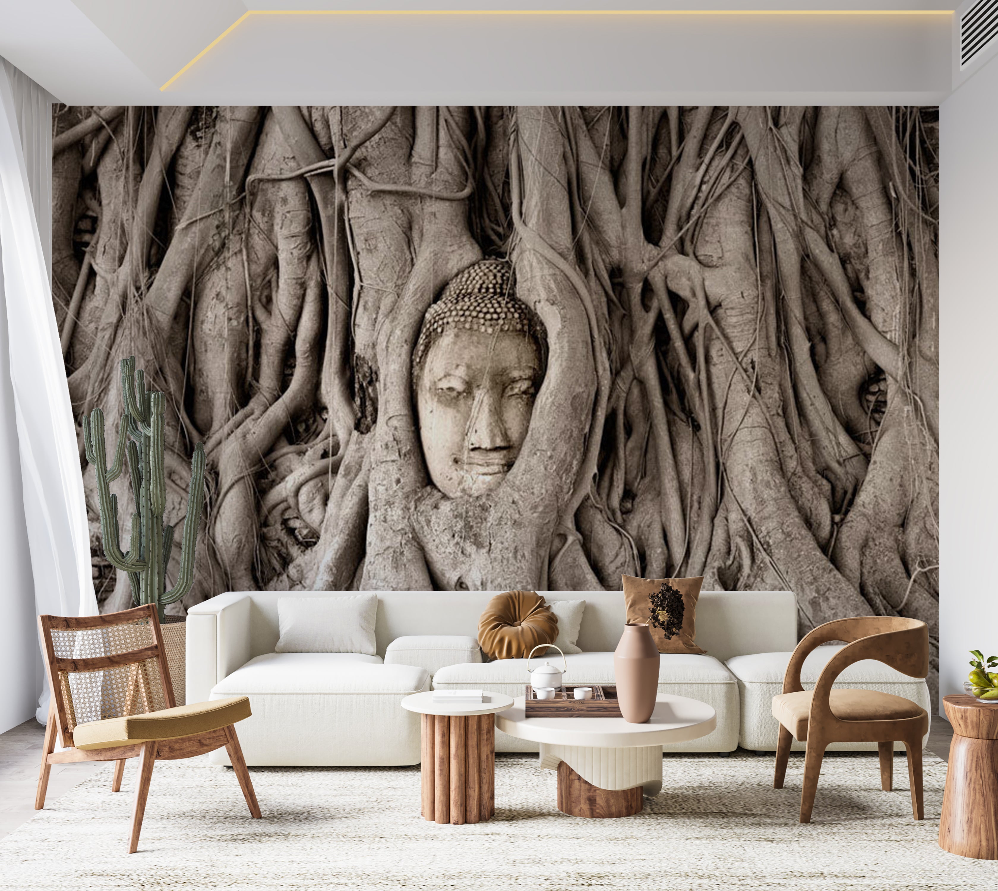 Peel & Stick Spiritual Wall Mural - Buddha's Tree