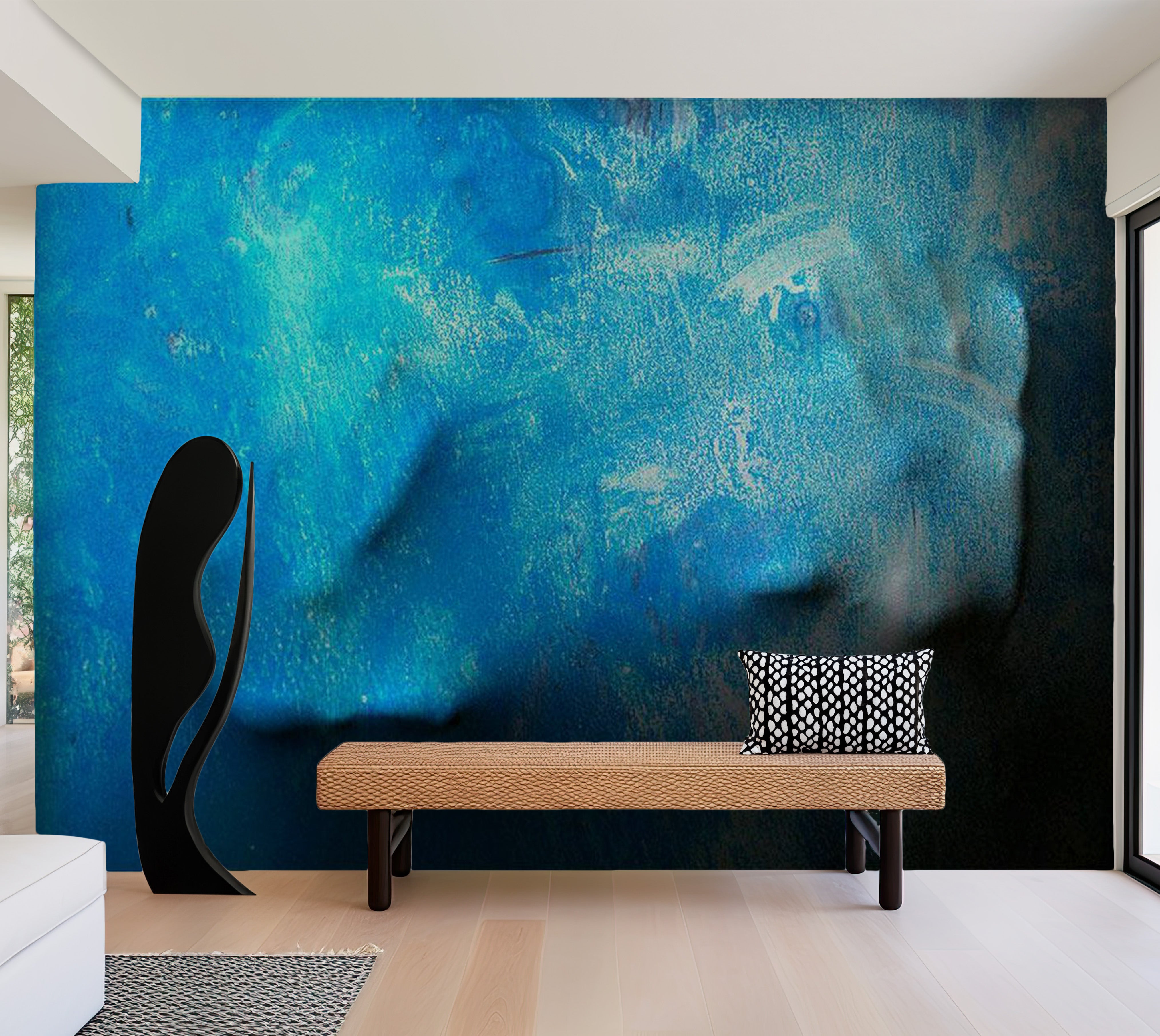 Abstract Wallpaper Wall Mural - Sense Of Touch 39"Wx27"H