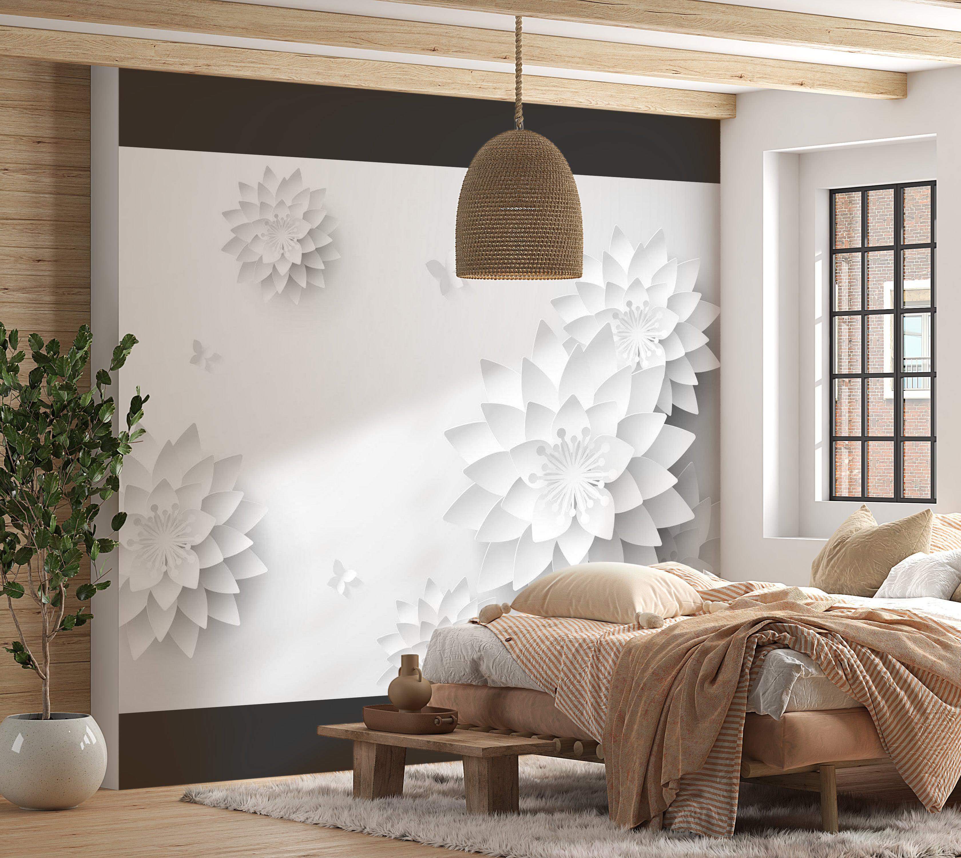 Zen Wallpaper Wall Mural - Oriental Flowers