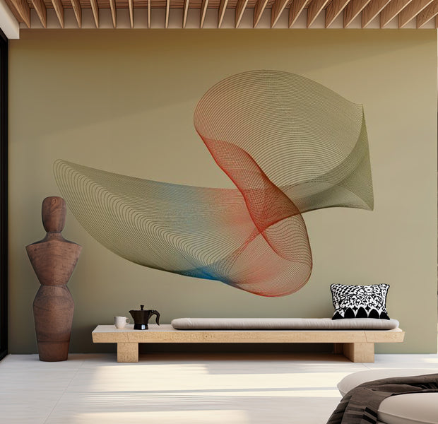 Abstract Wallpaper Wall Mural - Subtleness 118"Wx90"H