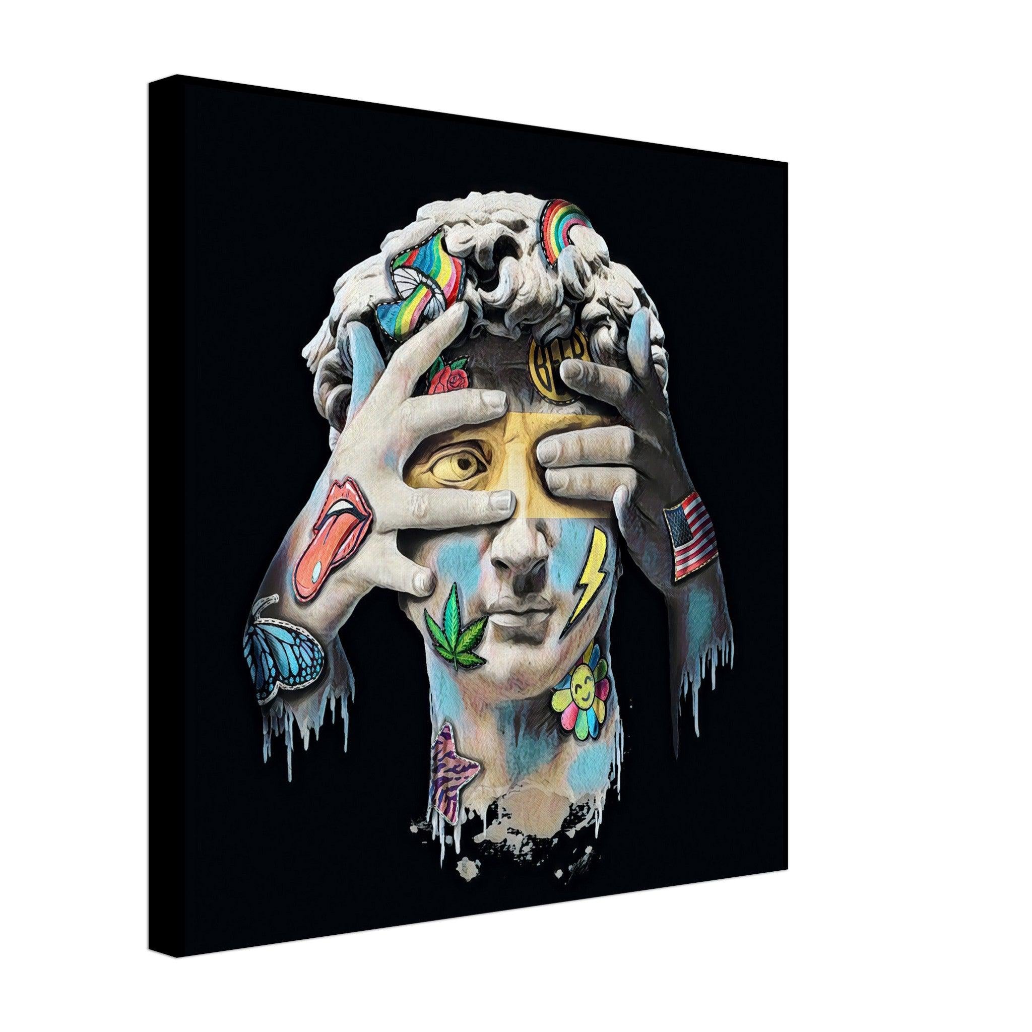 Greek God Street Style Canvas Art