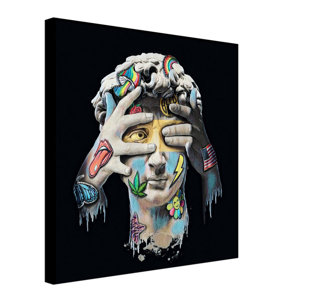 Greek God Street Style Canvas Art