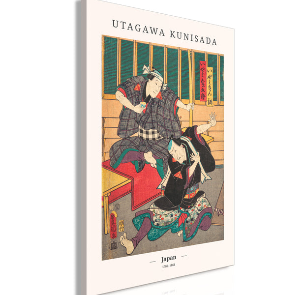 Vintage Canvas Wall Art - Japanese Woodcut