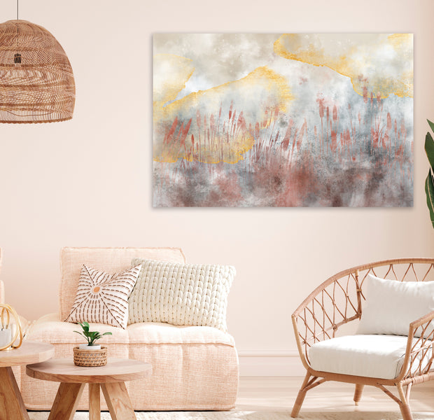 Abstract Canvas Wall Art - Playing Wind