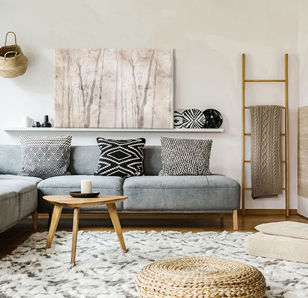 Landscape Canvas Wall Art - Beige Forest of Thoughts