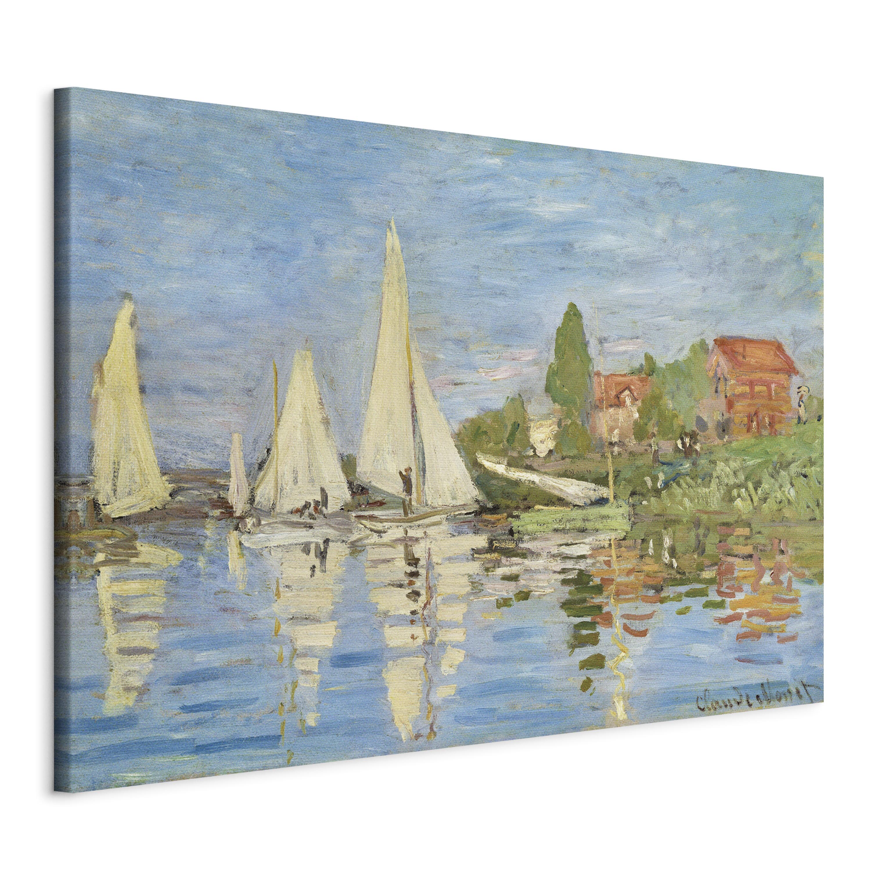 Reproduction Canvas Wall Art - Regatta in Argenteuil