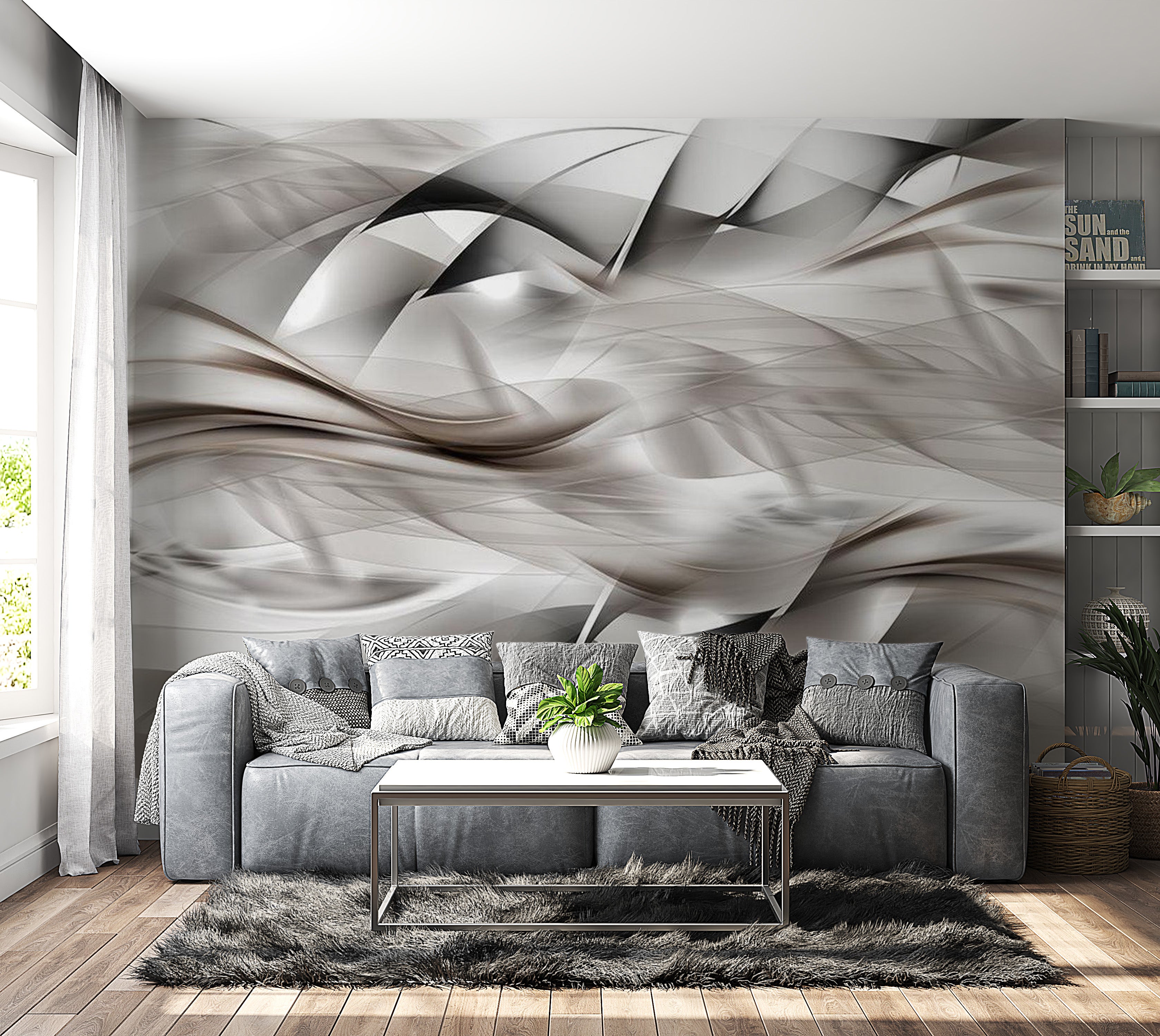 Abstract Wallpaper Wall Mural - Abstract Braid 39"Wx27"H