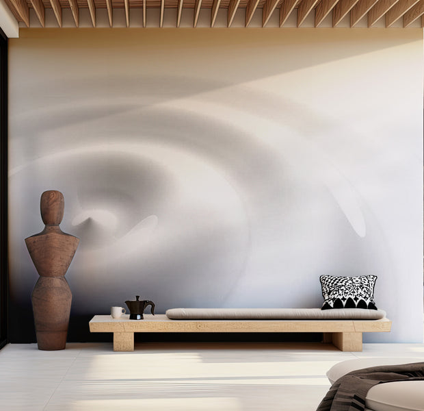 Background & Patterns Wallpaper Wall Mural - White Swirl 39"Wx27"H