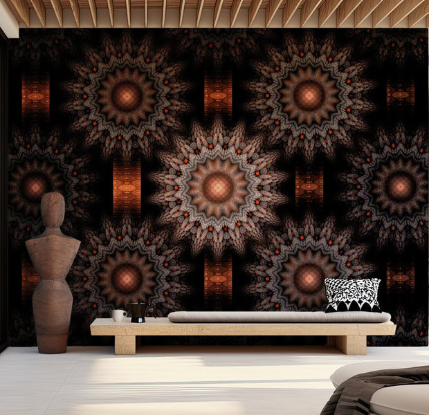 Abstract Wallpaper Wall Mural - Fractal - Fantasy 118"Wx90"H