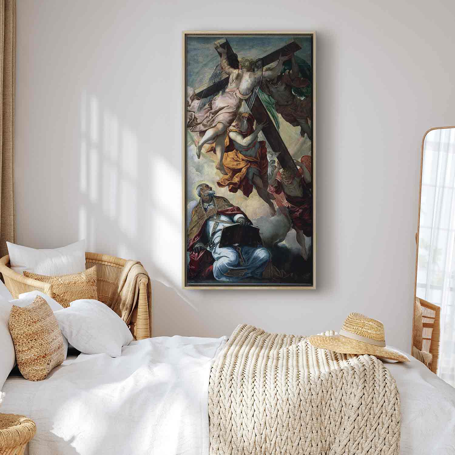 Floating Framed Canvas Art - The Vision of St. Peter - Jacopo Robusti Tintoretto