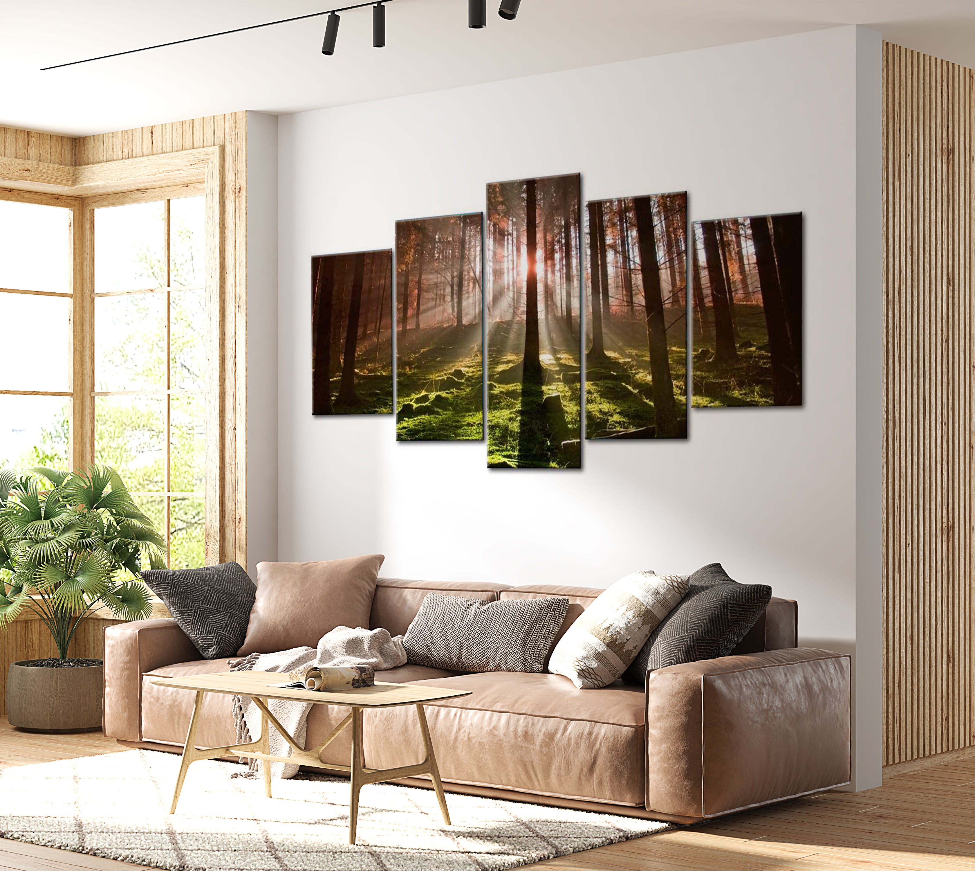 Stretched Canvas Landscape Art - Autumn Silence 40"Wx20"H