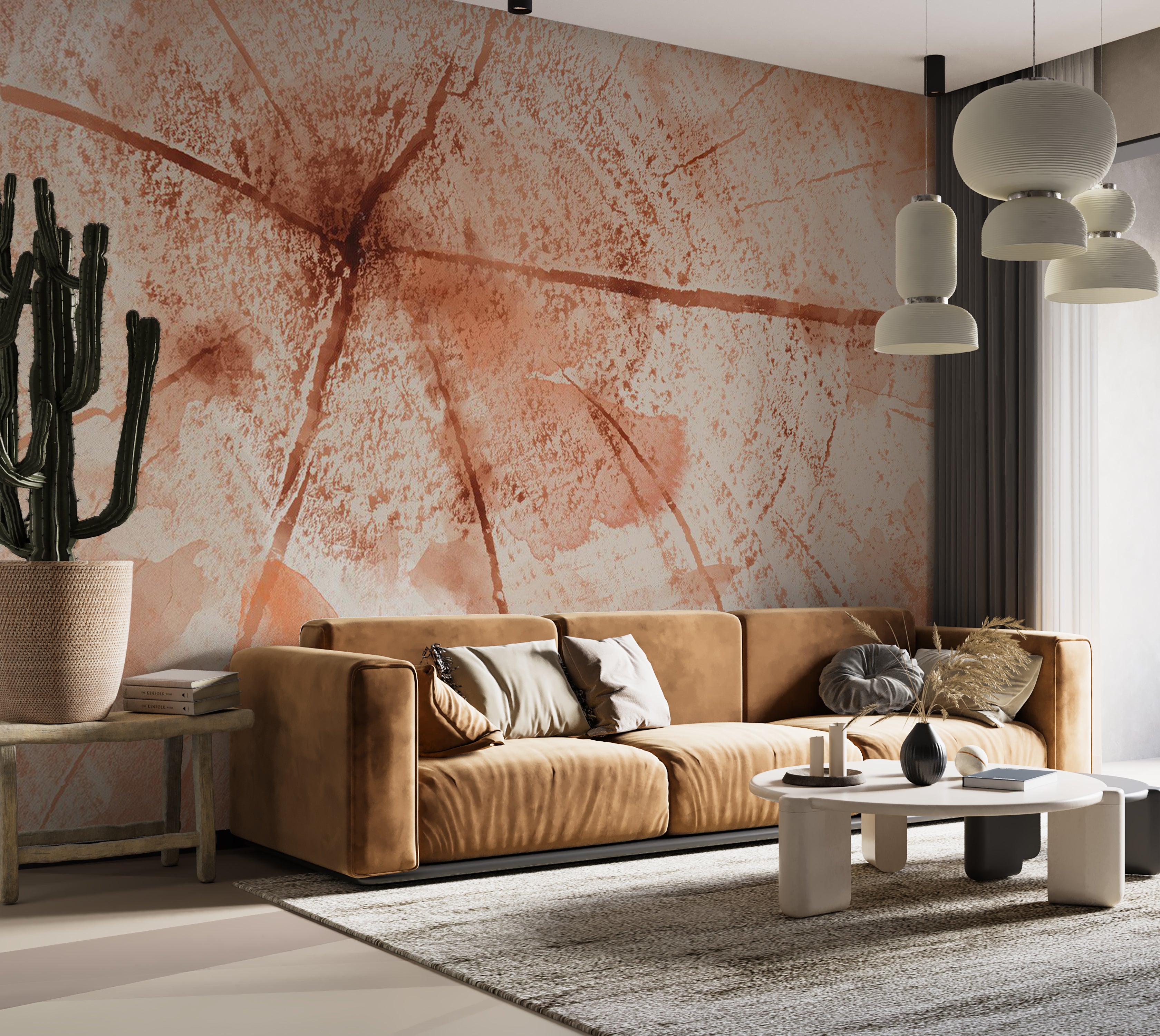 Peel & Stick Wall Mural - Pink Trunk 38"Wx27"H