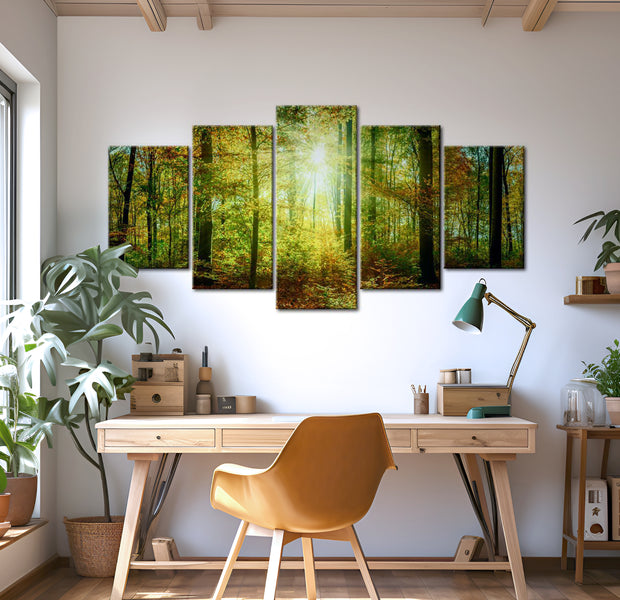 Stretched Canvas Landscape Art - Wild Forest 40"Wx20"H