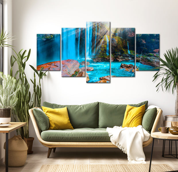 Stretched Canvas Landscape Art - Treasures Of Nature 40"Wx20"H