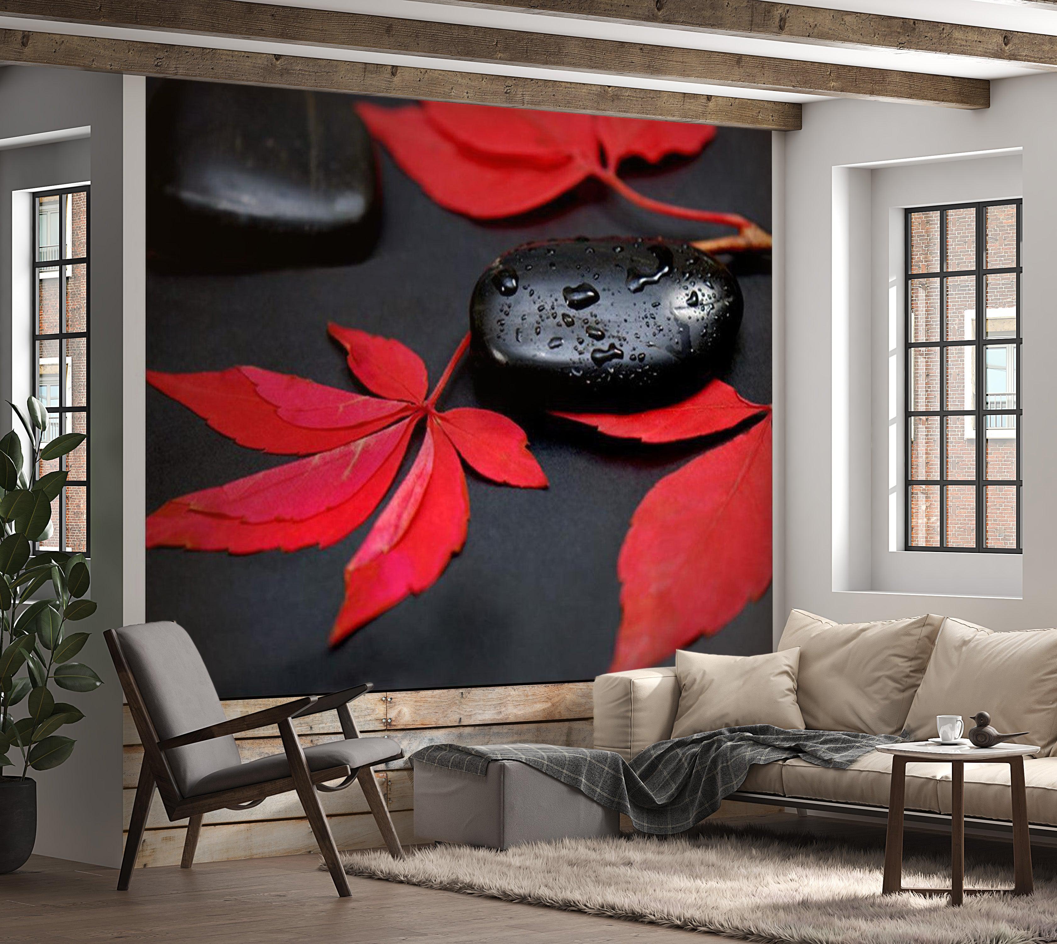 Zen Wallpaper Wall Mural - Intensity Of Red