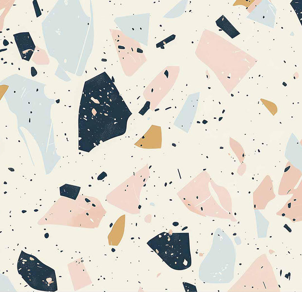 Peel & Stick Wall Mural - Terrazzo With Large Stones 38"Wx27"H