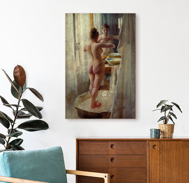 Reproduction Canvas Wall Art - At the Bathtub