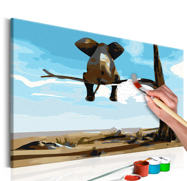 Paint By Numbers Kit - Elephant In A Tree