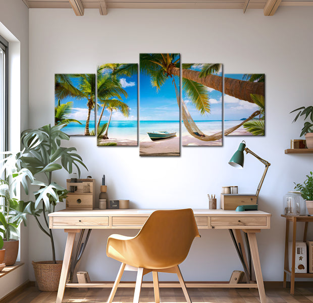 Stretched Canvas Landscape Art - Calm And Relaxation 40"Wx20"H