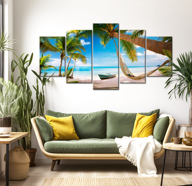 Stretched Canvas Landscape Art - Calm And Relaxation 40"Wx20"H