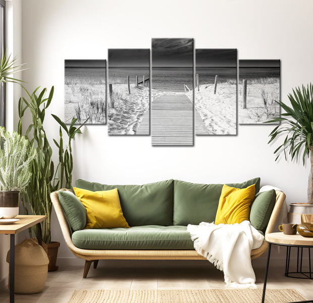 Stretched Canvas Landscape Art - A Memory From The Sea 40"Wx20"H