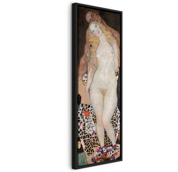 Floating Framed Canvas Art - Adam and Eve - Gustav Klimt