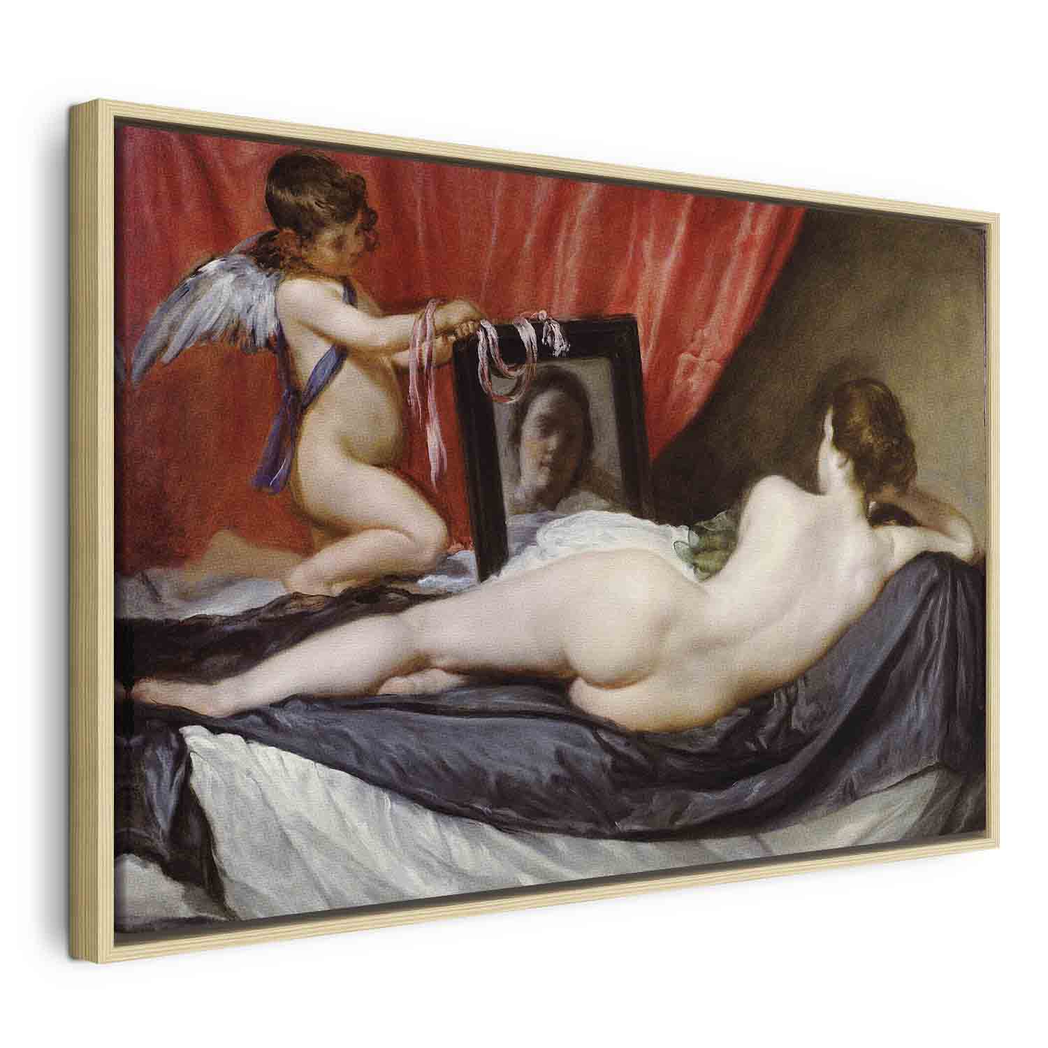 Floating Framed Canvas Art - The Rokeby Venus - Diego Velázquez