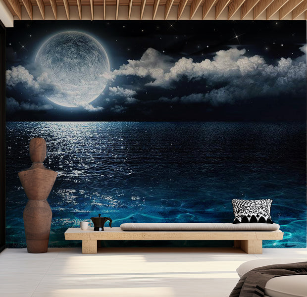 Peel & Stick Landscape Wall Mural - Blue Lagoon 38"Wx27"H