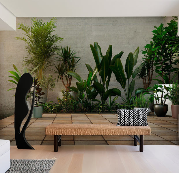 Botanical Wallpaper Wall Mural - Home Garden 39"Wx27"H / Standard