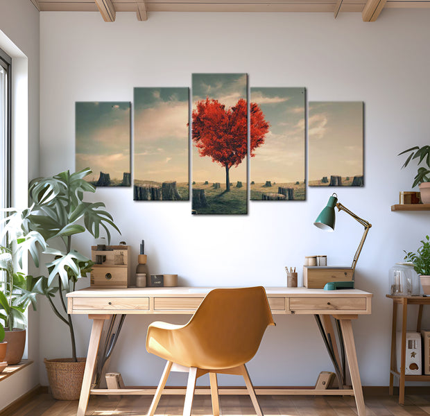 Stretched Canvas Landscape Art - Loneliness Tree 40"Wx20"H