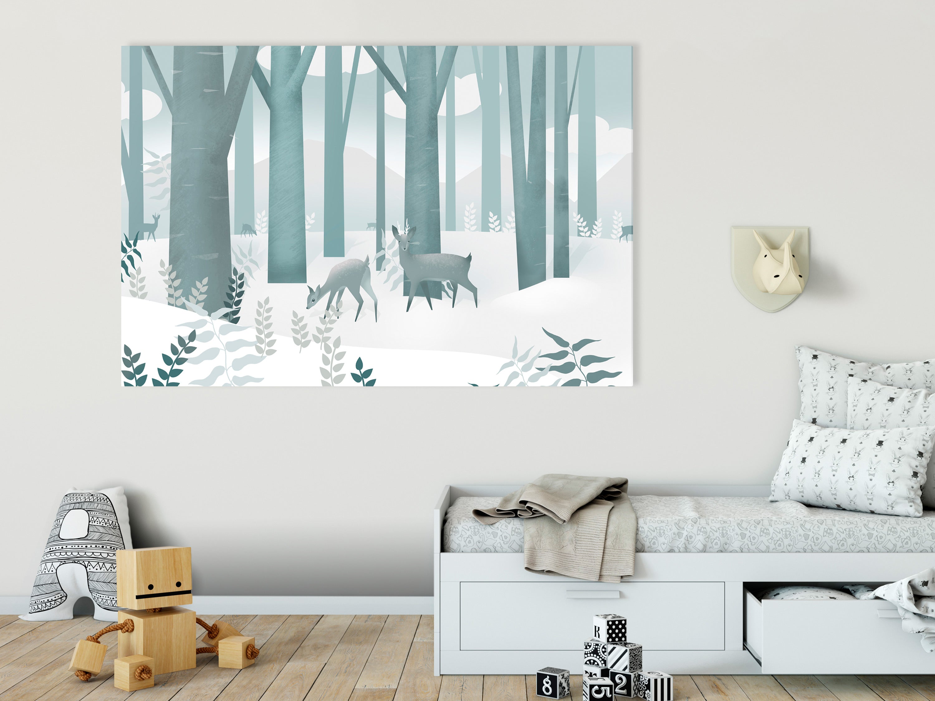 Cartoon Canvas Wall Art - Fairytale Forest