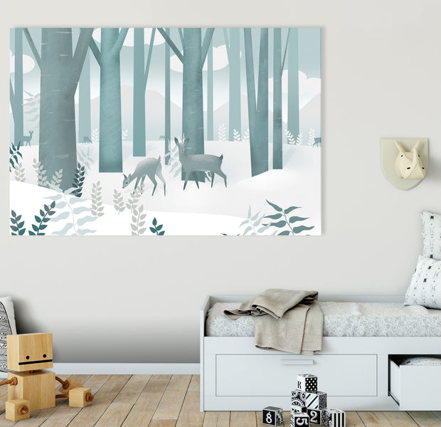 Cartoon Canvas Wall Art - Fairytale Forest