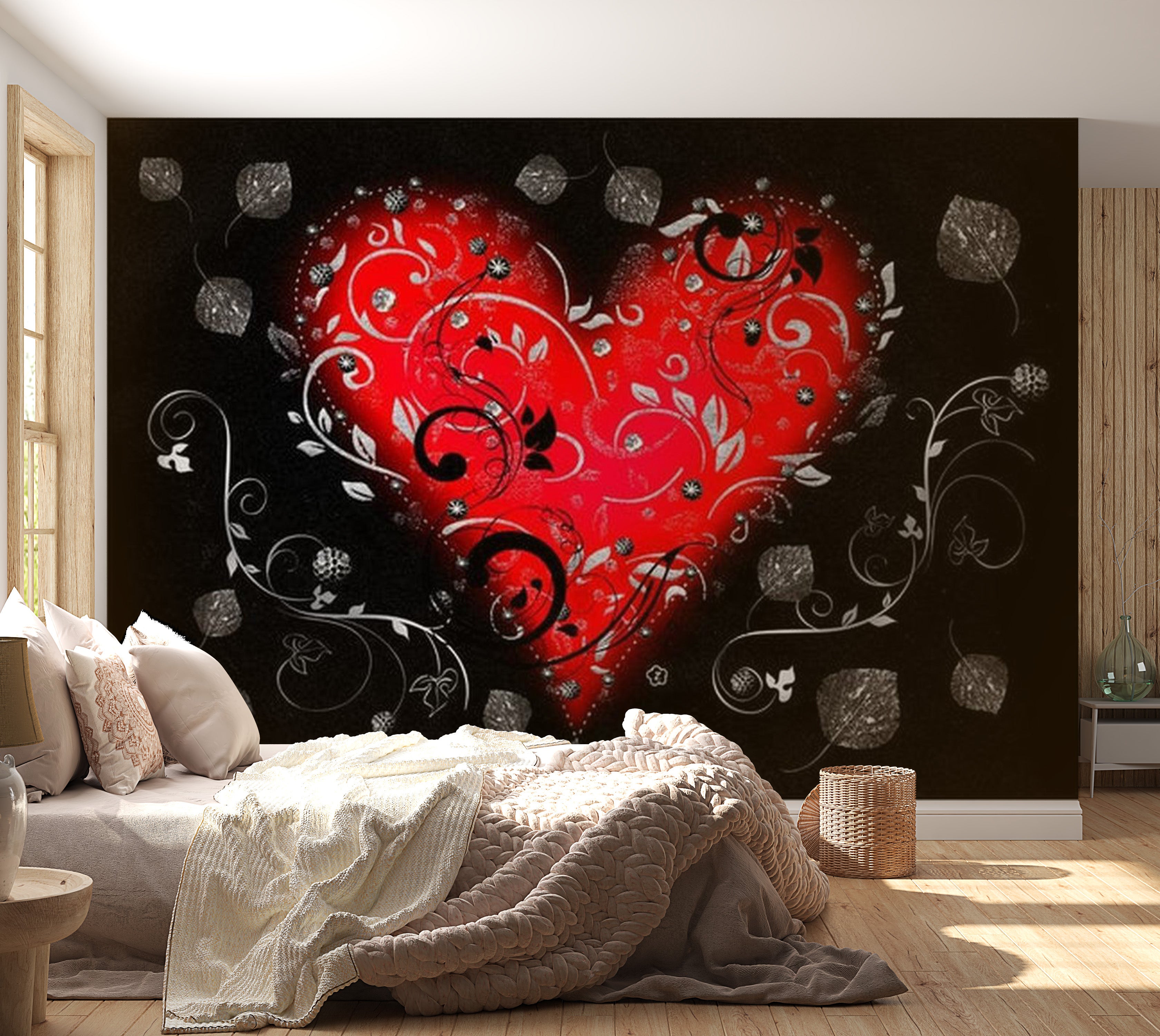 Abstract Wallpaper Wall Mural - Love Breeze 39"Wx27"H