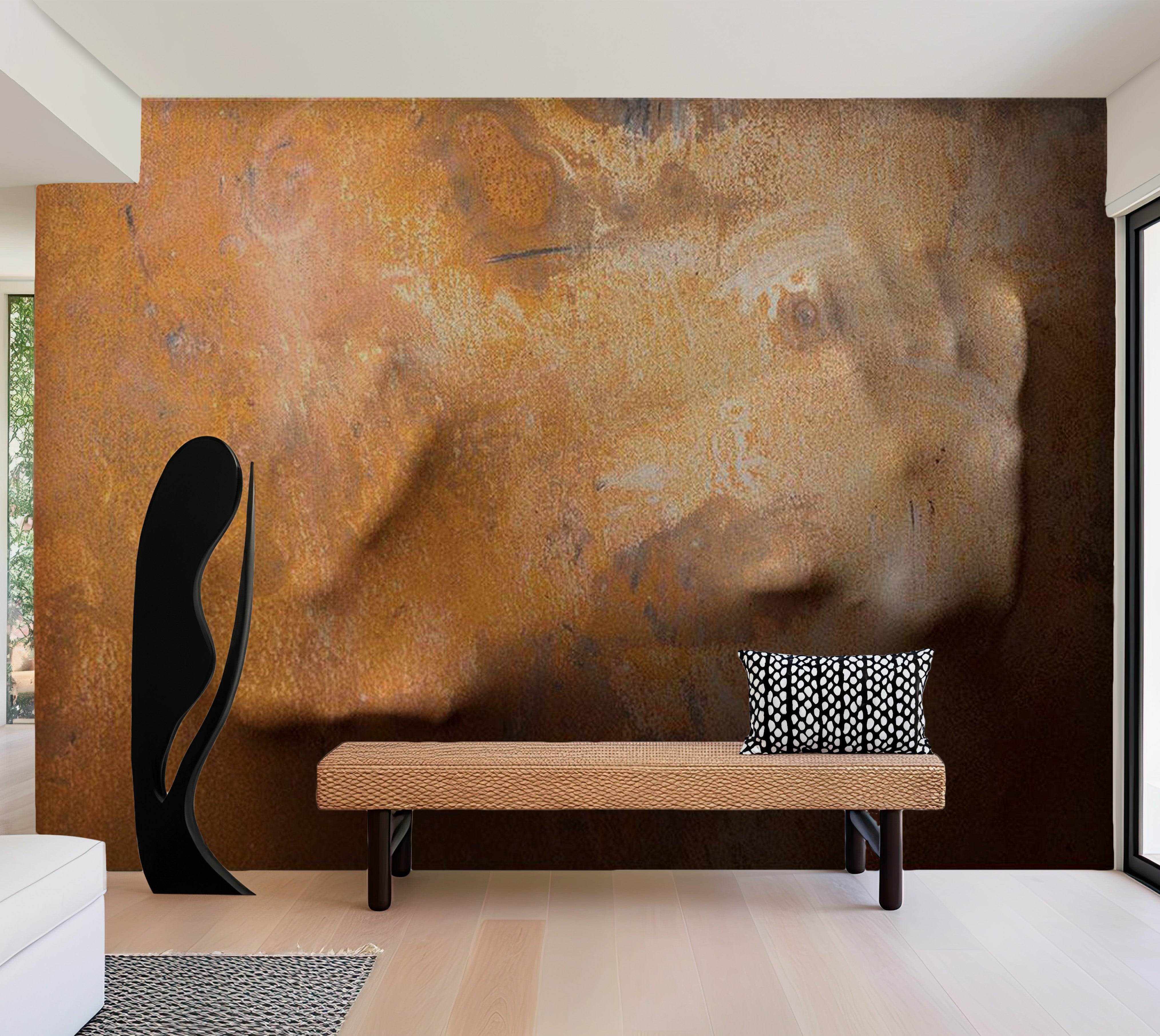 Abstract Wallpaper Wall Mural - Touch 39"Wx27"H