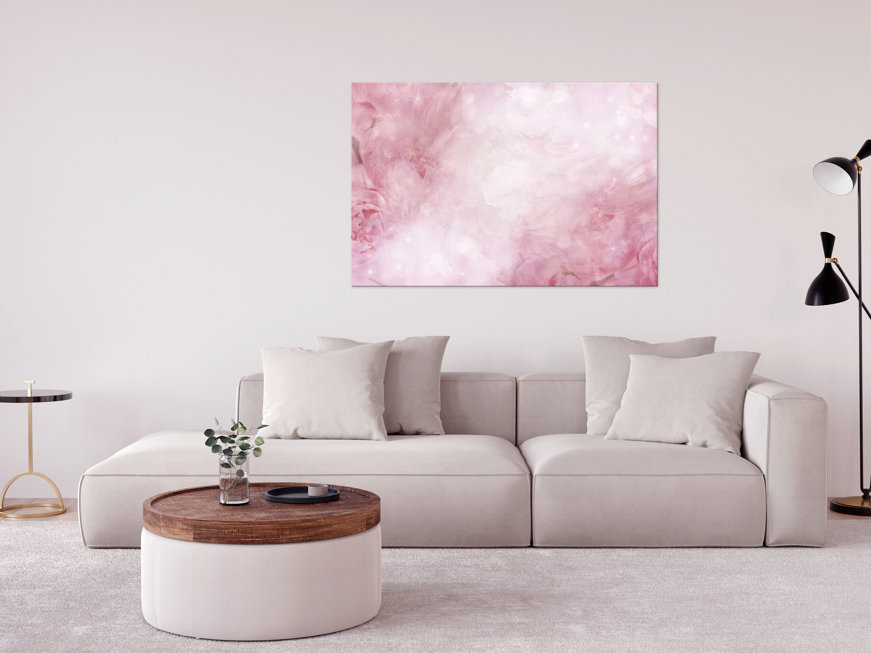 Abstract Canvas Wall Art - Pink Power